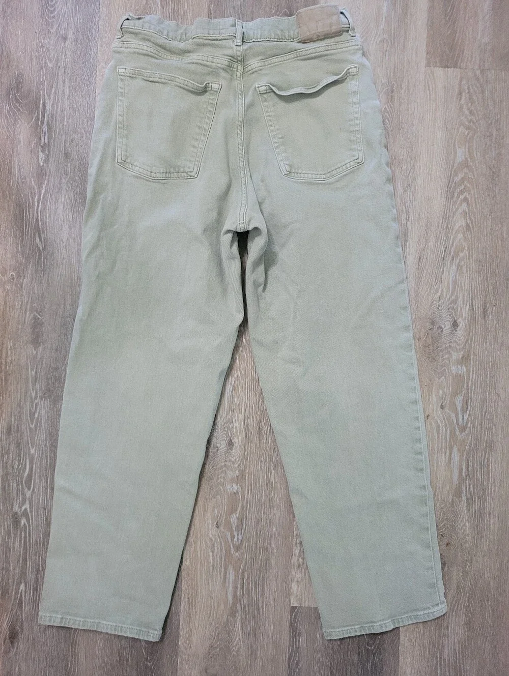 Everlane Organic Cotton Straightleg Seafoam Jeans 31 Tall Pastel Chic Streetwear